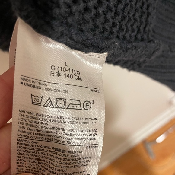 GapKids L (10) Open Cardigan w/ Front Pockets - Picture 2 of 7